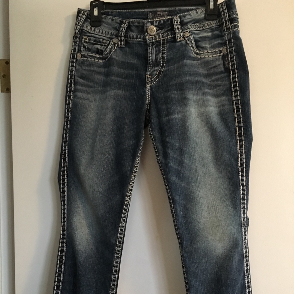 Silver Suki Mid Capri W30
